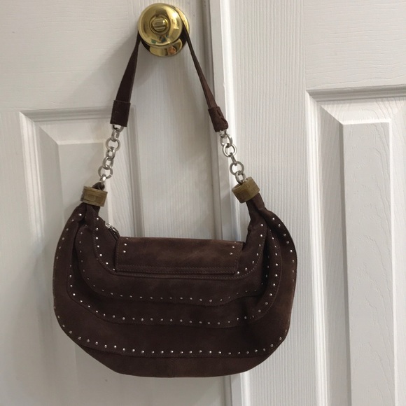 Suede handbag - Picture 4 of 6